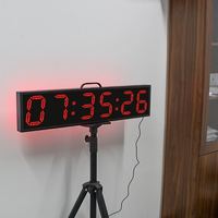 Jam Penghitung Waktu Balap Acara Olahraga Besar Tahan Air LED Bertenaga Baterai untuk Maraton