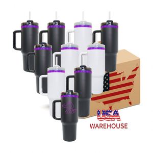 Gobelet personnalisé de 40 oz, violet, avec base plaquée et manchon en silicone, gravé au laser, pour le café en voyage et les activités de plein air - Product Image 4
