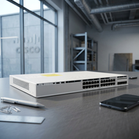 Cisco Brand New C9200L 24 Port Full PoE Switch 4x10G Uplink C9200L-24P-4X-E untuk Switch Jaringan Akses Perusahaan.