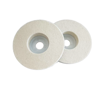 Disque de polissage en feutre de laine pour meuleuse d'angle, pierre, verre, métal, acier inoxydable, haute qualité