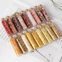 21 sortes de pierres précieuses écrasées, bouteille en verre de pierre, cristal de guérison naturel, Quartz, gravier, Mini bouteille en verre de souhait