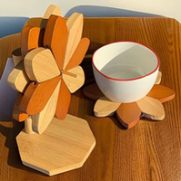 Lot de 5 dessous-de-plat personnalisés en bambou, isolants et résistants à la chaleur, pour décoration de table à manger