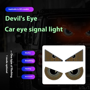 USBカー<span class=keywords><strong>LED</strong></span>デビルズアイ装飾ライト12Vプラスチックリアフロントガラス窓式装飾雰囲気信号ライト - Product Image 5