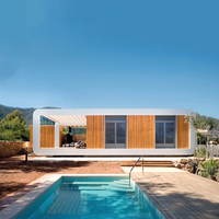 Capsule spatiale postmoderne nouvellement conçue, style Apple Cottage |   Maison préfabriquée modulaire mobile en conteneur, salon, atelier, extérieur