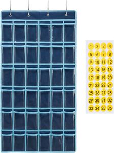 Organizador Colgante de PVC con 36 Bolsillos para Teléfonos Celulares, con Ganchos y Etiquetas Numeradas para Teléfonos Celulares - Product Image 3