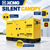 Groupe électrogène diesel silencieux XCMG avec moteur Cummins, alternateur sans balais et contrôleur SmartGen pour l'alimentation industrielle