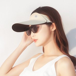 Running Sunshade Visor Hat Adjustable Breathable For Adults Children Unisex Summer Outdoor Use Flat Brim Polyester Material - Product Image 4
