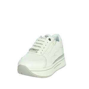 Zapatillas Janet & Janet Donna J-021 Bianco Chunky, Zapatos de Plataforma de Cuero Blanco, Calzado Deportivo de Moda para Mujer - Product Image 6