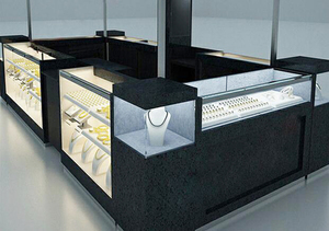 Bespoke Thương Mại Nội Thất Tùy Chỉnh Đồng Hồ Đeo Tay Glass Showcase Tùy Chỉnh <span class=keywords><strong>Led</strong></span> Light Trung Tâm Mua Sắm Trang Sức <span class=keywords><strong>Kiosk</strong></span> Đồ Đạc - Product Image 5