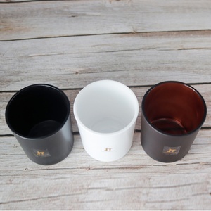 Wholesale 10oz Frosted Red Clear Sublimation Blanks Tealight Glass <b>Candle</b> <b>Jar</b> <b>With</b> <b>Bamboo</b> <b>Lid</b> - Product Image 6