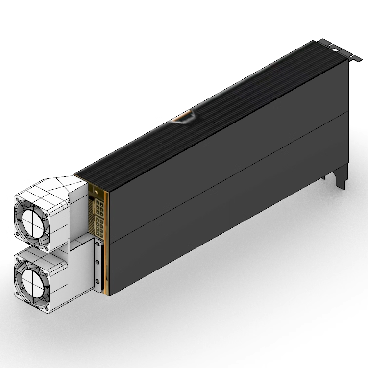 Double 4cm 10000 turn fan-55cm long