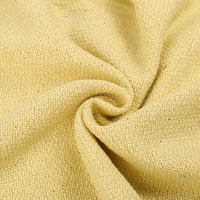 Tissu bouclé en tweed teint en fil mélangé de polyester, avec paillettes, pour vêtements et manteaux féminins – En stock