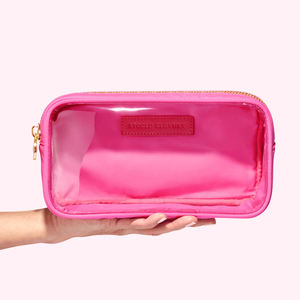 <span class=keywords><strong>Neceser</strong></span> de Maquillaje Transparente de PVC, Impermeable, para Cosméticos, con Diseño Clásico de Nailon y Frente Transparente - Product Image 1