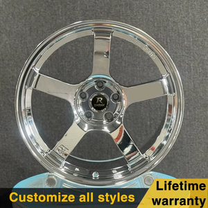 RAYS 57CR Glossy Silver Forged Wheels & Rims 18 19 20 Inch 5x112 5x114.3 5x120 Alloy Rims untuk Mobil Performa BMW Mercedes Audi - Product Image 3