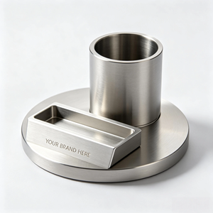 Soporte para Bolígrafos y Tarjetas de Aluminio Sólido y Acero Inoxidable, con Perforación CNC, Anodizado Personalizado, Multicolor, para Almacenamiento en Escritorio de Oficina, Venta al Por Mayor - Product Image 2