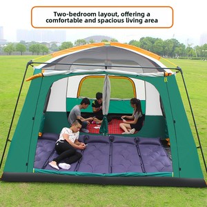 Equipo de Camping Transfronterizo, Carpa de Senderismo Impermeable de Doble Capa para las Cuatro Estaciones, Toldo de Camping para Varias Personas - Product Image 2