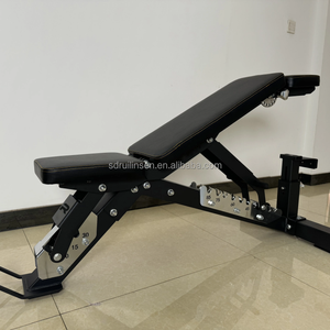 Máquina de prensa de Banco de pesas multiestación ajustable, para gimnasio en casa, equipo <span class=keywords><strong>plegable</strong></span>, 2 unidades - Product Image 5