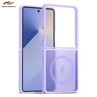 Coque de téléphone mate pour Samsung Galaxy Z Fold 6 7 Flip 7 6 Antichoc PC + TPU Coque de téléphone de charge magnétique respectueuse de la peau