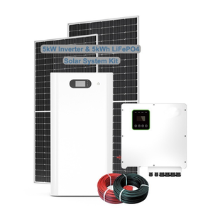Home 5kWh Hybrid Grid Lithium <b>Battery</b> Photovoltaic Storage Charging Integrated System Wall-<b>Mounted</b> - Product Image 1