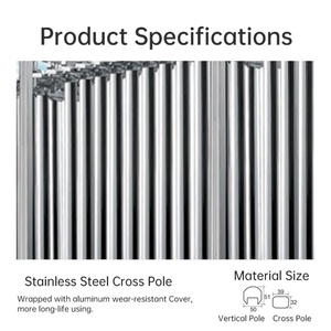ประตูรั้วกั้นอัตโนมัติสแตนเลสหรูหราสำหรับโรงงานและโรงเรียน - Product Image 6