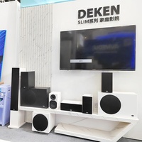 SLIM DK 12S II Caissons de basses 12 pouces Haut-parleur pour Home Cinéma Caisson de basses actif de 400 watts Caissons de basses à effet choquant