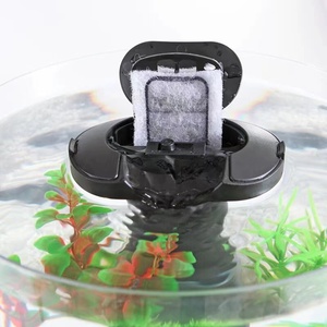 Mini <span class=keywords><strong>aquarium</strong></span> BOYU pour poissons combattants, réservoir de poissons de bureau alimenté par USB, petit <span class=keywords><strong>aquarium</strong></span> rond en acrylique avec système de circulation de filtre, série DY - Product Image 3