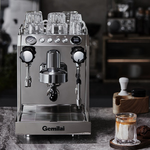 Gemilai CRM3145 Dual-Eye Espresso Machine Stainless Steel Semi-Automatic Commercial Coffee Maker With Steam Milk Frother - Product Image 3