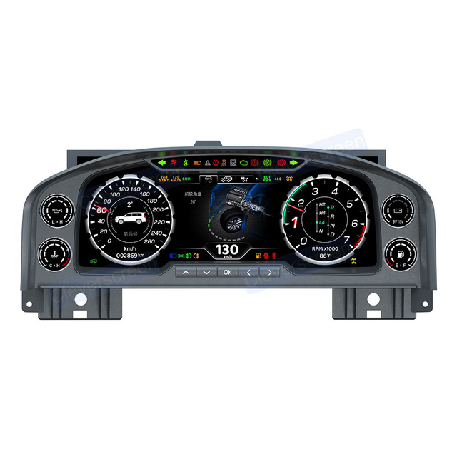12.3 Inch HD Digital Instrument Cluster Dashboard for Toyota Land Cruiser LC100 Lexus LX470 2003-2007 Vehicle Display