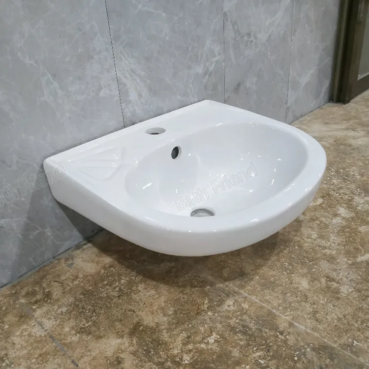 Lavabo Bồn Rửa Đơn Giá Rẻ Bồn Rửa Tường Phòng Tắm Kiểu Mỹ Latinh Giá Rẻ Bồn Rửa Tường Bằng Gốm