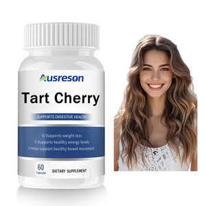 Cápsulas de Extracto de Cereza Ácida Ausreson, Suplemento Dietético Saludable, Vitaminas y Antioxidantes Orgánicos, Cápsulas de Cereza Ácida - Product Image 1