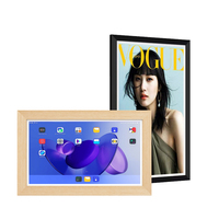 Nouvelle tablette PC Android 32 pouces 1080p à écran tactile, processeur Rockchip Quad Octa Core, cadre en bois, Wi-Fi, POE, NFC, Ethernet, affichage commercial