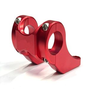 Piezas <span class=keywords><strong>de</strong></span> Aluminio Anodizado, Piezas <span class=keywords><strong>de</strong></span> <span class=keywords><strong>Mecanizado</strong></span> CNC, Soporte <span class=keywords><strong>de</strong></span> Aluminio para Motocicleta, Montaje Directo para Barras <span class=keywords><strong>de</strong></span> 31.8mm - Product Image 3