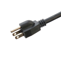 Multiprise américaine 6 prises avec ports USB, auto-test, indice IP67, couleur noire, économique, produit en stock