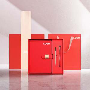 A5 Leather Business Gift Box <b>Set</b> with <b>Notebook</b> Pen, Used for Holiday, Business, Company Gift Box Products, Customized LOGO - Product Image 4