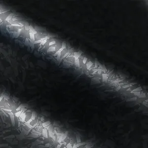 PET mat buzlu karbon Fiber siyah vinil araç kaplama 1.52x18m parlak araç vinil Wrap rulo araba grafik otomatik Wrap için