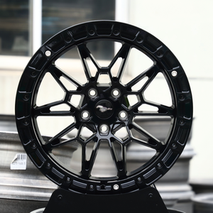 Rines Beadlock de 17 y 18 Pulgadas, 5x114.3, 5x120, de Aluminio Forjado, Completamente en Negro Brillante, Estilo Clásico para <span class=keywords><strong>BMW</strong></span> M3 E30 <span class=keywords><strong>E90</strong></span> Mustang GT - Product Image 2