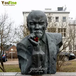 Grote Maat Gietende Metalen Bronzen Beroemde Lenin Buste Standbeeld