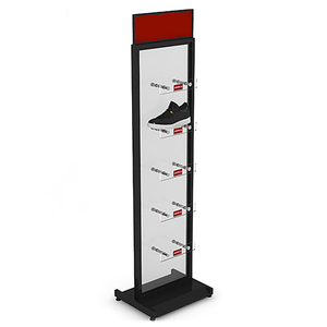 अनुकूलित लोगो धातु खुदरा स्टोर जूते ऐक्रेलिक धारक के साथ डबल पक्षीय डिस्प्ले रैक - Product Image 4