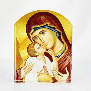 Prensapapeles de Cristal con Arco de la Virgen María, Grabado Personalizado, Pulido, Decorativo, Recuerdo, Impresión UV - Product Image 2