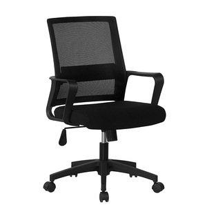 Yusen Office Chair Mesh Back Swivel Ergonomic Chair With Fixed Armrests And Adjustable Height For Home Or Office Use - Product Image 3