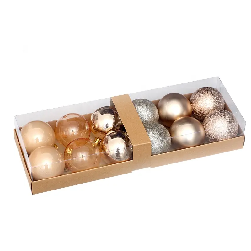 Amazon Hot Sale Voorraad Items Kerstbal Set Met Verschillende Effect Benodigdheden Voor Kerstboom Ornament Decoraties