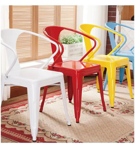 เก้าอี้บาร์เก้าอี้สำหรับห้องครัววินเทจซ้อนกันได้เฟอร์นิเจอร์อุตสาหกรรม - Product Image 3