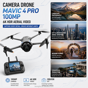 Drone caméra Mavic 4 Pro 100MP avec capteur CMOS Quadri-Format, vidéo HDR 6K pour la photographie aérienne professionnelle, kit de création de contenu cinématographique - Product Image 1