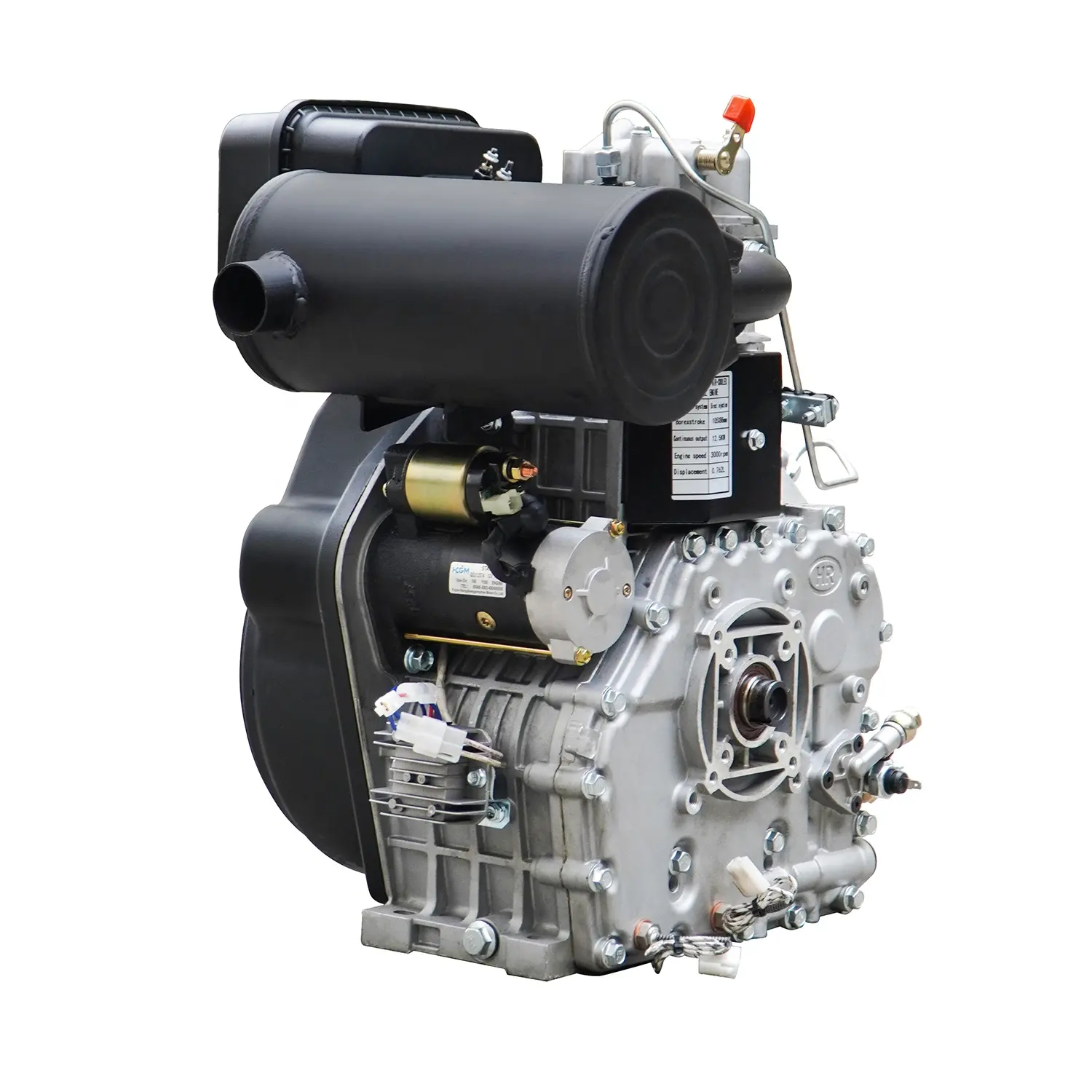 Motor diesel refrigerado a ar 18hp 12KW 3000rmp 1105FD da marca chinesa hiearns monocilíndrico em venda
