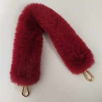 Vente en gros de sangles de rechange écologiques en polyester et fausse fourrure pour guitare avec charme