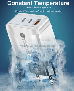 40w EU US UK Charging Head 2PD + USB Charger PD Phone Charger Type-c Adapter pour <span class=keywords><strong>iphone</strong></span> 17 16 15 14 <span class=keywords><strong>13</strong></span> 12 - Product Image 3