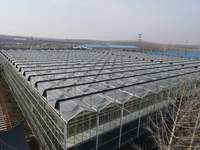 Serre PC agricole à ossature en acier galvanisé à chaud Serre intelligente en polycarbonate pour légumes/fraises