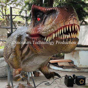 Cabeza de Tiranosaurio Rex Animatrónica Hecha a Mano o Cabeza de Dinosaurio Artesanal para Atracción en la <span class=keywords><strong>Entrada</strong></span> de un Parque de Atracciones - Product Image 4