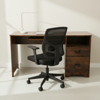 Bureau à domicile Table d'ordinateur avec étagères de rangement Tiroir