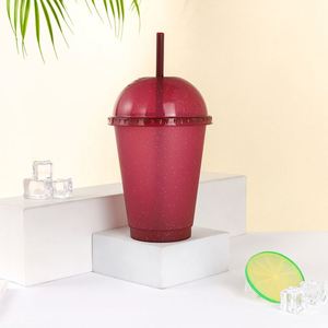 Vaso de 500 ml al por mayor con purpurina para granizados, ideal para bebidas frías, catering, con tapa, de PP, para niños - Product Image 5